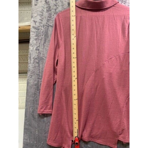 Soft Surroundings XL Petite Dusty Rose Tunic Lagenlook Relaxed Fit Cottage Core - Picture 4 of 4